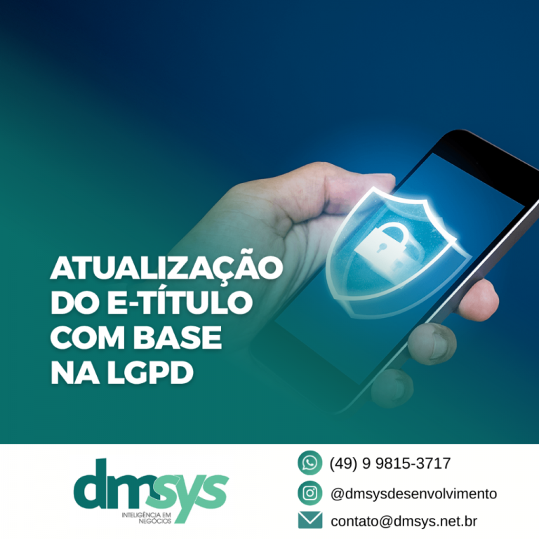 Atualização do e-Título com base na LGPD